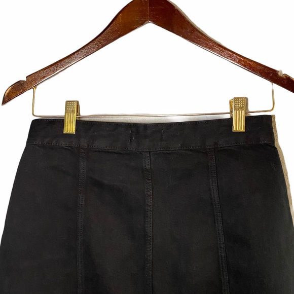 Zara Trafaluc Black Denim Button Front Skirt - Picture 4 of 7